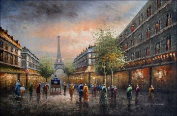 st082B impressionism Paris scenes Oil Paintings